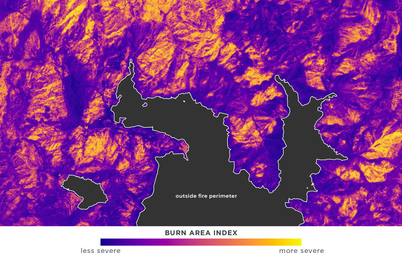 Dixie Fire Burn Area Index